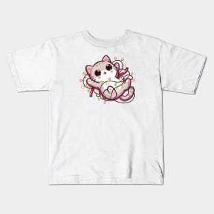 Meowy Christmas Kids T-Shirt